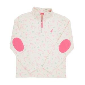 TBBC Canter Collar Half-Zip Girls Size 12 in Rambling Ribbons